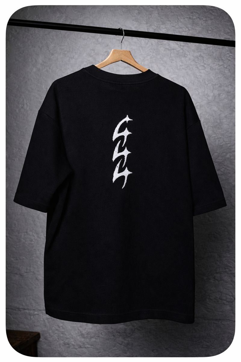 t-shirt à manche courte 444 couleur noir